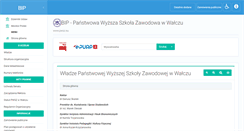 Desktop Screenshot of bip.pwsz.eu