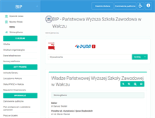 Tablet Screenshot of bip.pwsz.eu